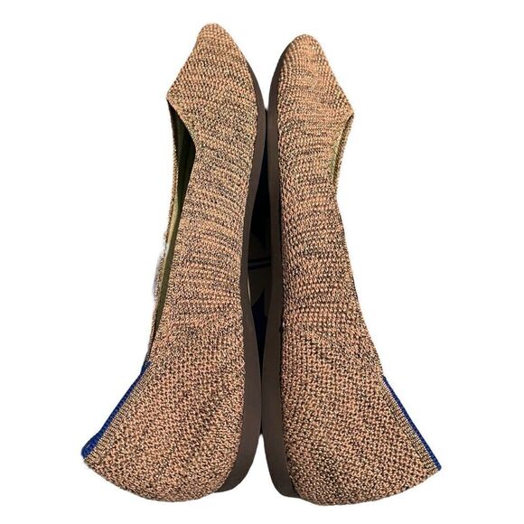 Rothy's The Point Star Dust Metallic Ballet Flat Women’s US 12 EU 43 Silver - Picture 3 of 9